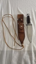🔪 Vintage Garcia Jacques Stainless Survival Knife Brazil w/ Sheath picture