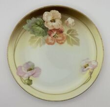 Beautiful Antique R.S. Silesia Hand-Painted Porcelain Plate with Floral Design picture