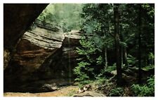 South Bloomingville OH Ash Cave Hocking State Parks SOHIO #5 Chrome Postcard picture