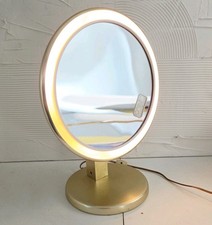 Vtg Irving W. Rice (Irice) Belvedere Electric Lighted MCM Vanity Mirror Working picture