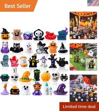 Gorgeous 32-Pack of Halloween Mini Resin Figures for Party Favors & Garden Decor picture