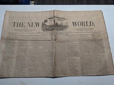 1839 The New World Newspaper Rufus Griswold Editor - Edgar Poe Rival picture