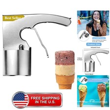 Old Time Ice Cream Scooper, Easy Release Trigger Ice Cream Sandwich Scoop for... picture