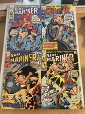 SUB-MARINER 26-30 RUN LOT 5 BRONZE AGE STAINED MARVEL COMICS picture