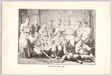 1892 Princeton University Bric a Brac Page Baseball Team Members & Game Schedule picture