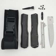 Men's Pocket Knife with Belt Clip, Window Breaker, Black Nylon Sheath, Campin... picture