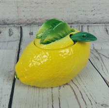 Vintage Lemon Jelly Jam Sugar Server With Lid Spoon Bresolin Italy picture