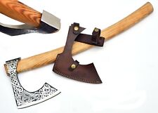 Premium Handmade Carbon Steel Axe Viking Bearded Camping Axe Anniversary Gift picture