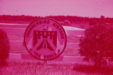 c1960's 35mm Slide Film Thunderbird Airpark Sign The Sauls Aviation USA American picture