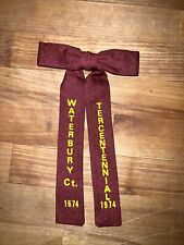 Waterbury Ct. Tercentennial Bow Tie 1674-1974 picture