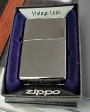 Zippo 260.25 Vintage Look High Polish Lighter Retired Dated 2015 New in Box picture