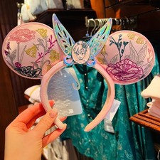 Disney.Parks Headband Pink Tinkerbell Paris Exclusive Ears Minnie Ears 2026 US picture