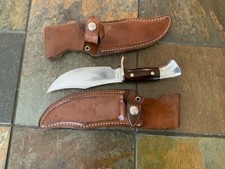 VINTAGE WESTERN CUTLERY WESTMARK 701 FIXED BLADE KNIFE & SHEATH Made in the USA picture