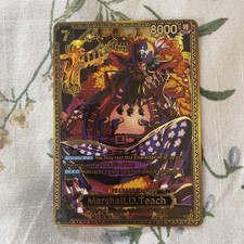 One piece OP 17 ST27-005 SP Marshall.D.Teach GOLD  Special Rare Alt Art picture