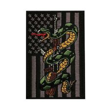D.T.O.M Usa Flag Snake AK-47 Patch (Hook Fastener-MTB9A) picture