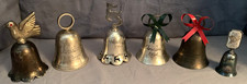 Great Group  6  Vintage  Silverplate  Christmas  Bells   International Silver... picture
