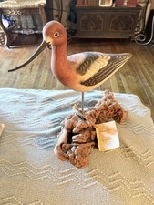 American Avocet Seaside Shore Wading Bird Carving picture