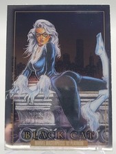 2024 BLACK CAT MARVEL MASTERPIECES PLATINUM '92 TRADING CARD 5 SKYBOX picture