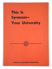 1949 Syracuse University NY Finances Athletics Academics Vintage Booklet picture