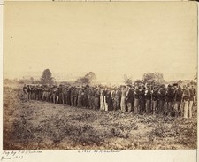Confederate Prisoners Civil War 1863 Vintage Military Photo Reprint picture