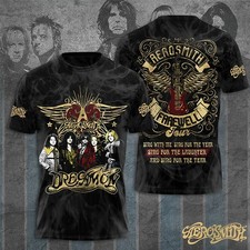Aerosmith 3D Unisex T-Shirt Merry Christmas S-234XL shirt picture