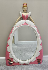 VINTAGE RARE 1960s Disney Cinderella Hanging Wall Mirror 32
