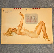(Fine) Esquire Girl 1947 Vintage Pin-Up Art Calendar picture