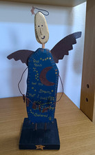 Dan DiPaolo Wood Metal Angel Figure BELIEVE Christmas  picture