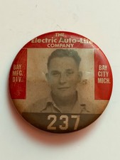 The Electric Auto-Lite Company, Bay City, Mich employee badge picture