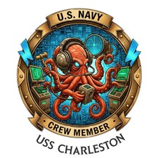 USS Charleston Crew Member LCS Littoral USN Gift Navy Veteran 4