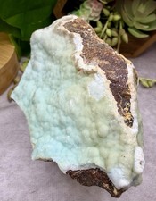 Crystal 300g Namibia Blue Green Velvety Hemimorphite Specimen Mineral Raw picture