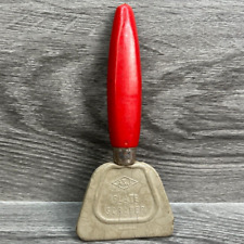 Vtg Plate Scraper A&J Kitchen Tool Cleaner Red Handle Decor Display Only Worn picture