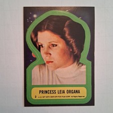 VTG 1977 Topps Star Wars Sticker #2 Princess Leia Organa NM Rare Condition 💙 picture