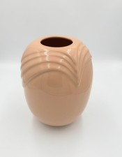 Vintage McCoy Pottery Vase Marked USA 449 Pink Peach Art Deco Vase picture