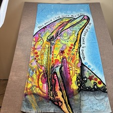 Uncle Jerry’s Ts Beach Towel Dean Russo Design Dolphin Beach Towel 30x58 picture