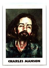 1992 True Crime Series 2, Killer Trading Card #71 - CHARLES MANSON - Near-Mint+ picture