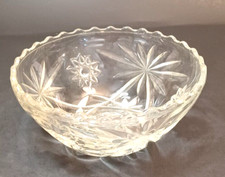 Anchor Hocking Prescut Clear Round Bowl Scalloped Rim 5