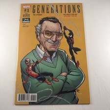 Generations The Spiders #1 (2017) Miles Morales: Peter Parker. Stan Lee Box EX picture