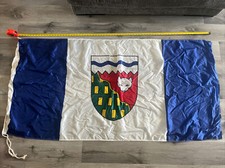 Vintage Scyco NORTHWEST TERRITORIES Canada FLAG 70” 35” Inches picture