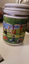 Vtg Hand Painted D.Burrows Canister picture