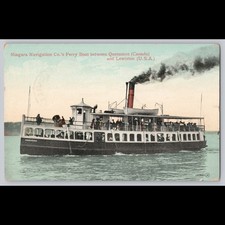 Postcard Niagara Navigation Co. Ferry Boat Queenston to Lewiston picture