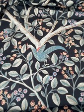 Vtg Romanex de Boussac French Cotton Fabric Peacock Museum Document Mulhouse picture