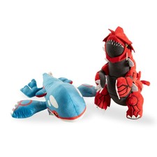 Pokemon Legendary Groudon & Kyogre Plush Toy 2-Pack Set Collectible picture