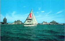 Captain Starn's Restaurant Boating Center Atlantic City NJ Chrome Postcard N33 picture