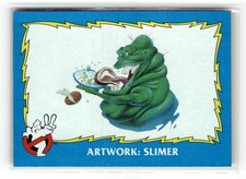 Topps 1989 Ghostbusters II Card Slimer concept Art picture