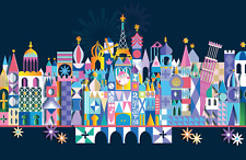 Its a Small World Rolly Crump Disney Ride Attraction 3d Clock Poster picture