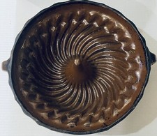 ANTIQUE FRENCH SANDSTONE BUNDT PAN-11” DIAMETER,4”HIGH picture