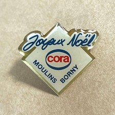 Cora Logo France Vintage Pin Badge Used Collectible picture