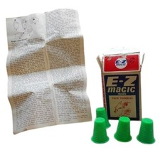 Vintage E-Z Magic Four Thimbles Trick Complete Original Box picture