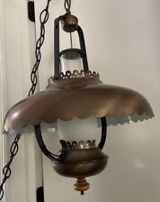 Vintage/Antique 1950's-70s Rustic Country Western Lantern Style Chandelier Light picture